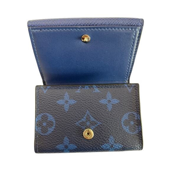 Louis Vuitton Taigarama Blue Discovery Compact Wallet Monogram Canvas 2019 - Picture 8 of 12